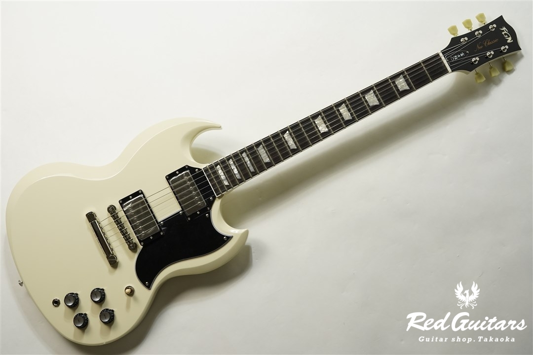 FUJIGEN NCDC-10R/AWH/EX16 - Antique White | Red Guitars Online Store